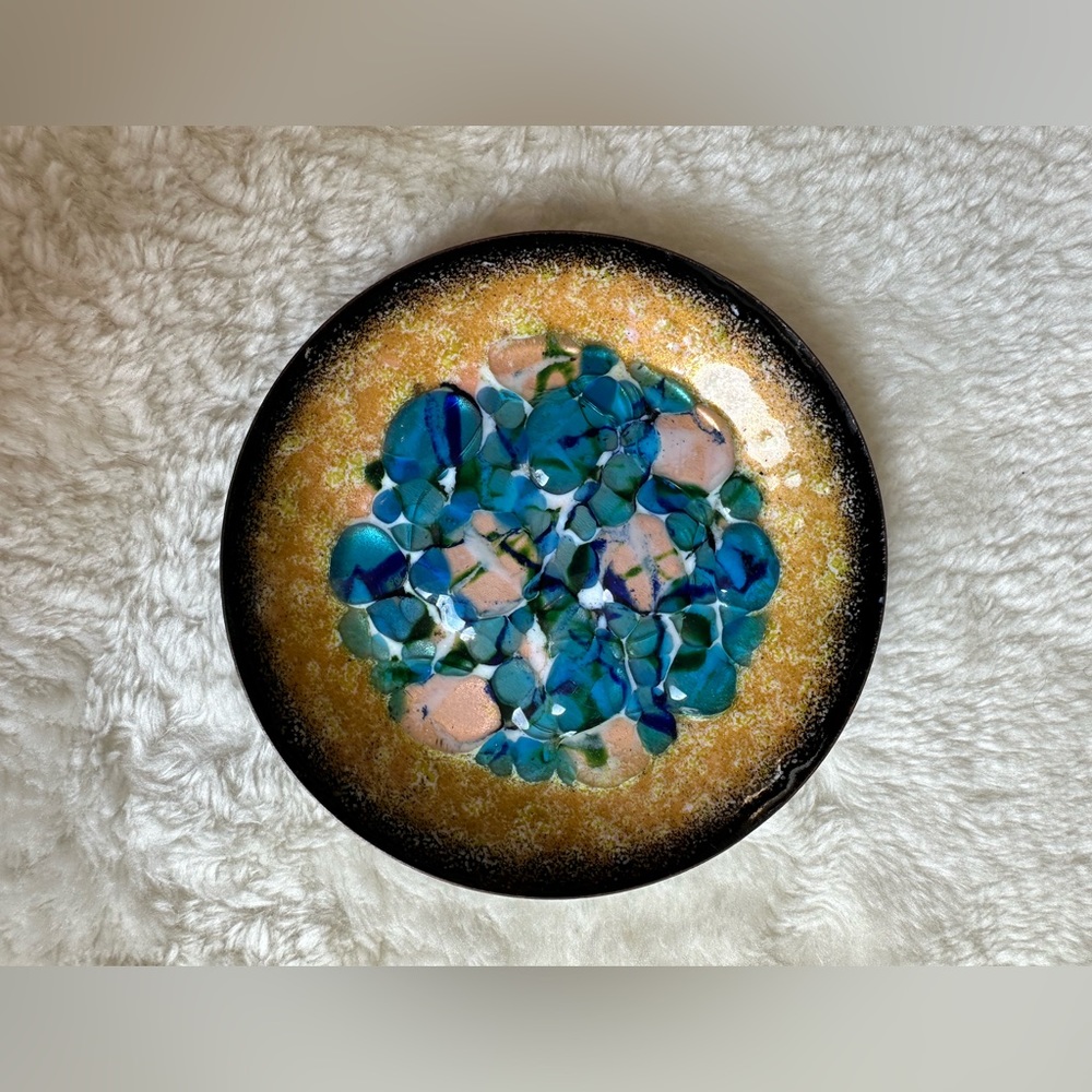 Vintage Mid-Century Enamel Dish